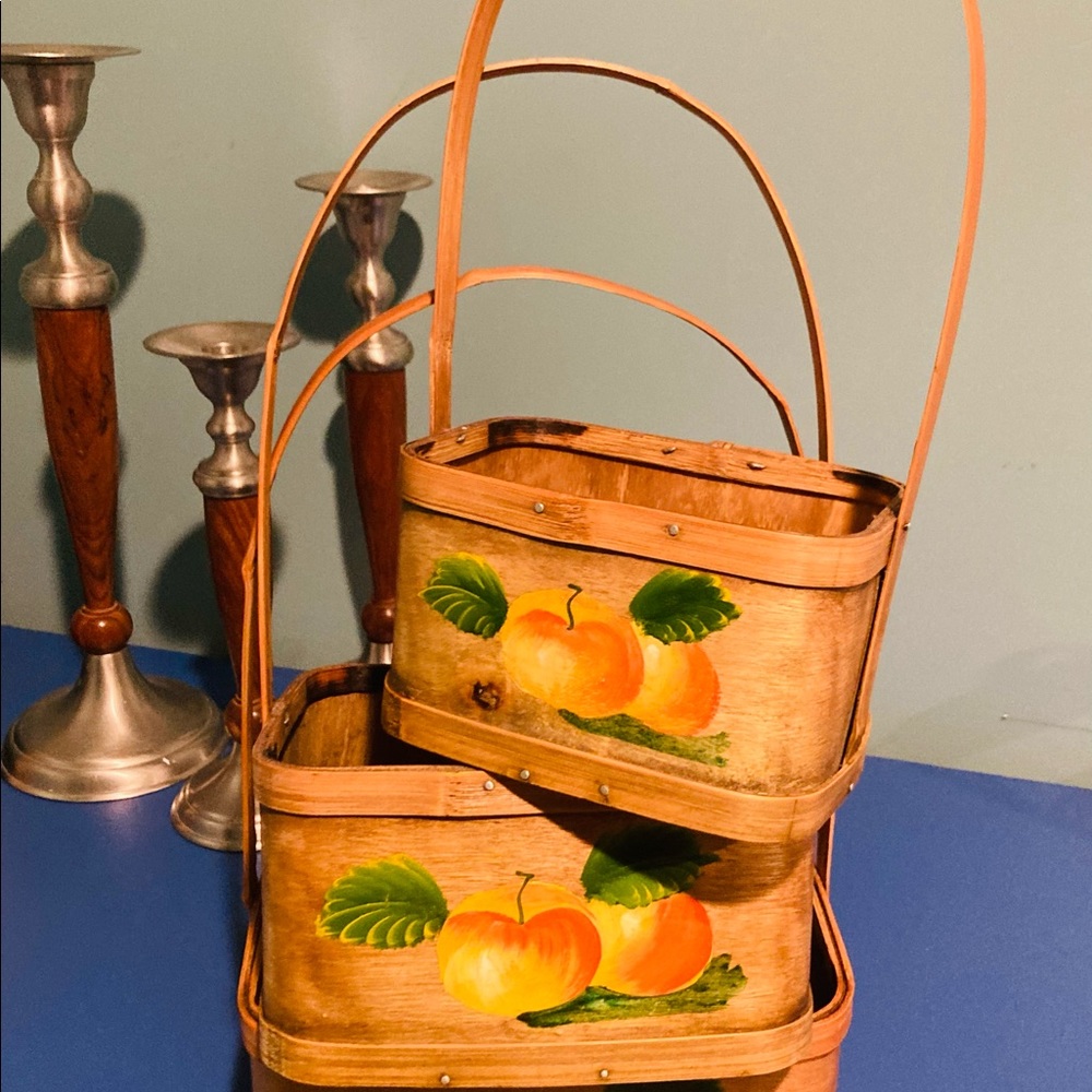 VINTAGE BASKETS SET - Picture 3 of 6